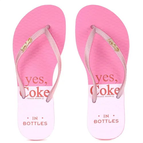 Chinelo Sandalia Feminino Macio Confortavel Moda Coca Cola