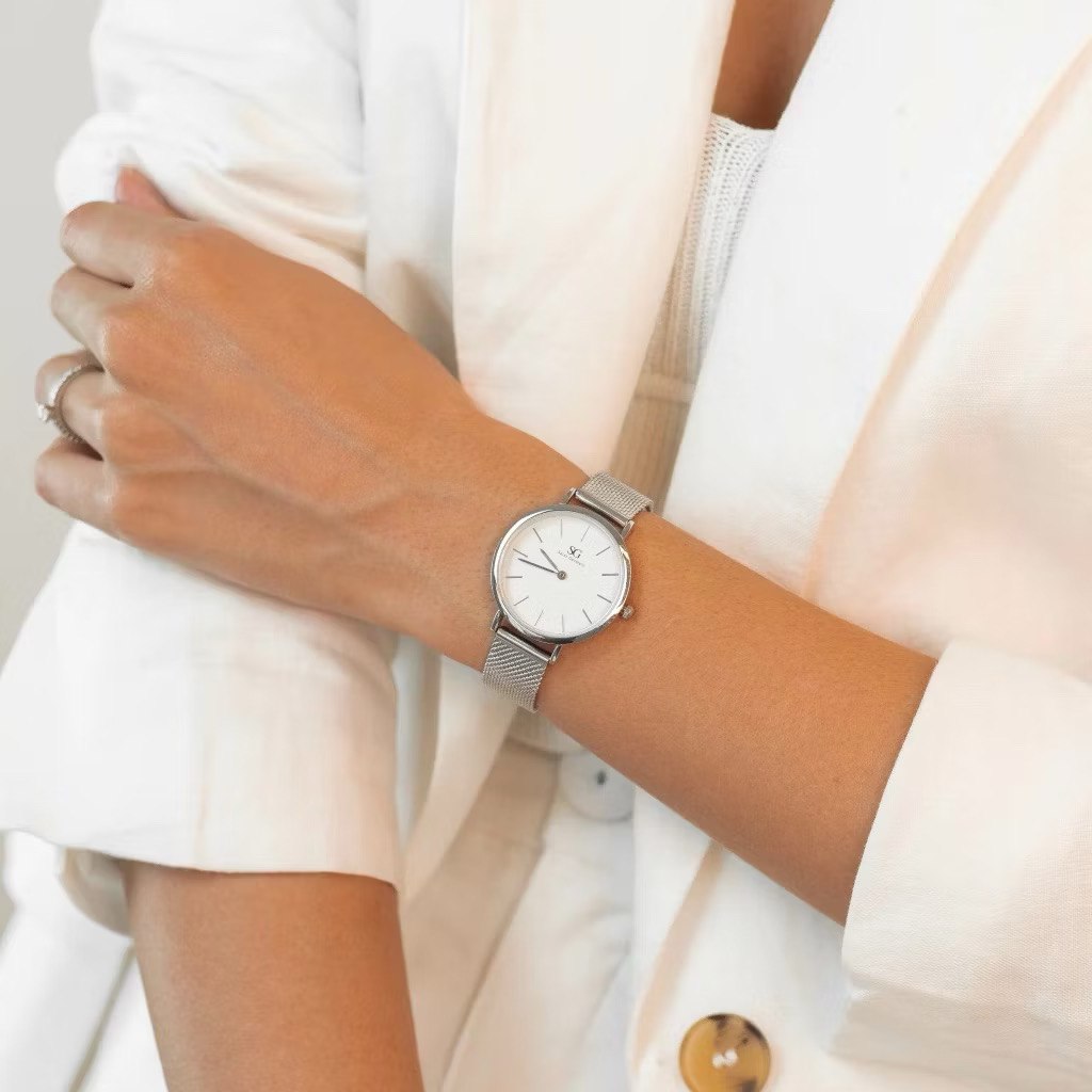 Relógio Feminino Prata Saint Germain Harlem Silver 32mm