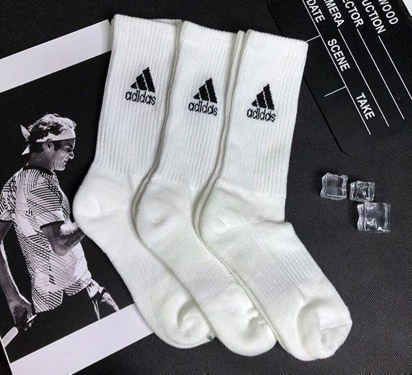 Meia Adidas Cano Alto Com 6 Pares