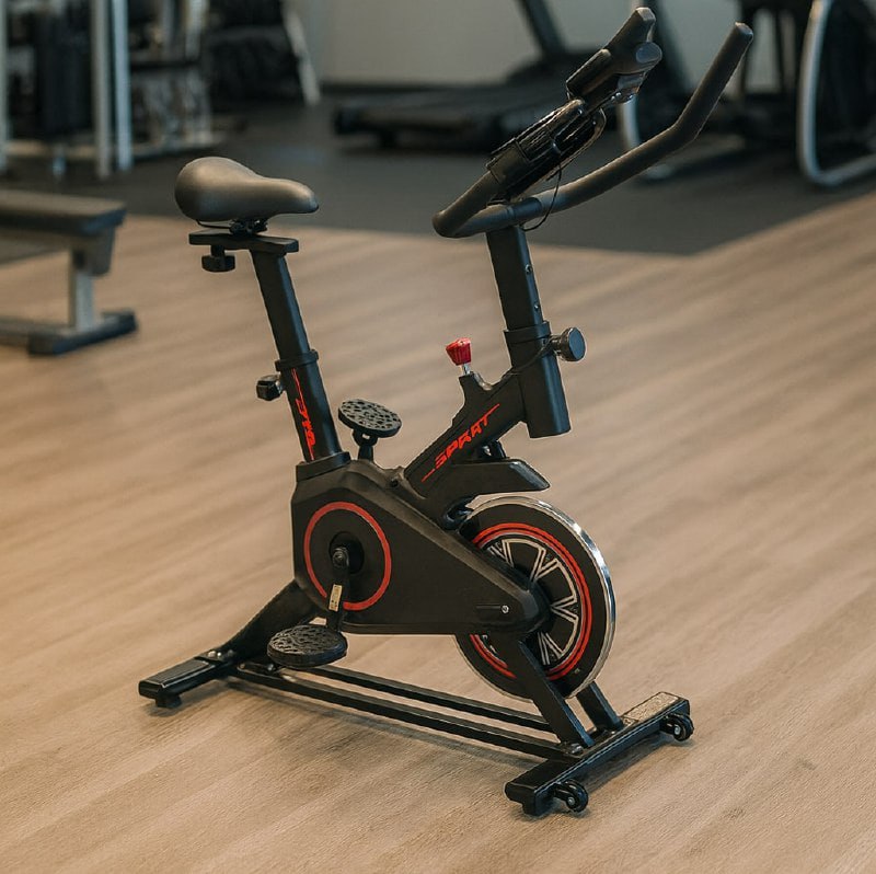 Bicicleta Ergométrica Fitness Spinning Preto E Vermelho Cor Cor Preto E Vermelho