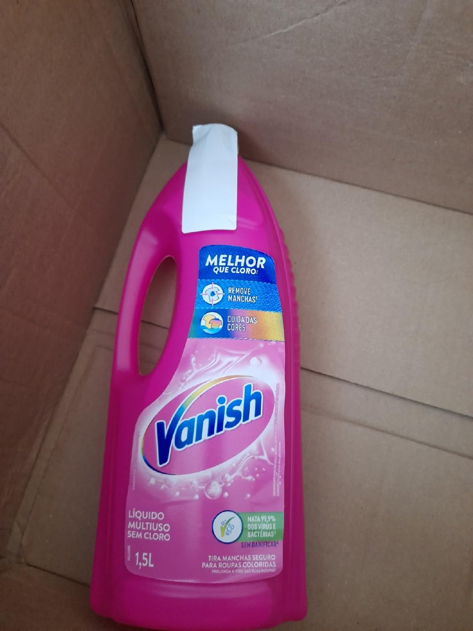Vanish Tira Manchas Líquido Multiuso 1 5L Para Roupas Coloridas