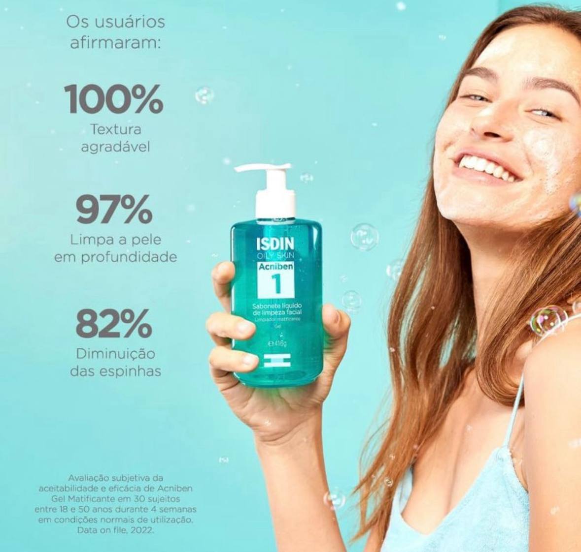 ISDIN Acniben Sabonete Líquido Facial Antioleosidade em Gel - 416g