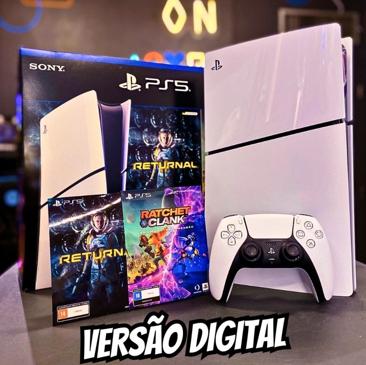 Console Playstation® 5 Slim Edição Digital 1tb Branco - Sony