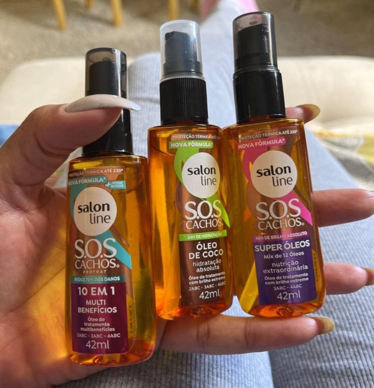 Kit com 3 Óleos de Tratamento Coco, Super Óleos e Multibenefícios
