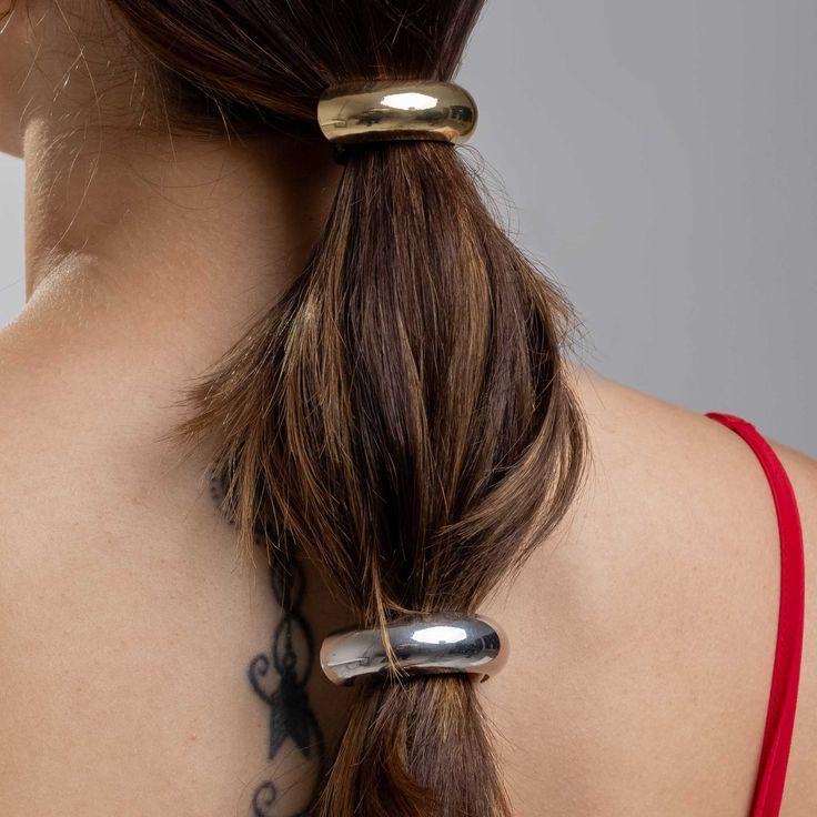 ANA1108 Elástico para Cabelo Metal Dourado/Prata Liga de cabelo/acessórios de cabelo