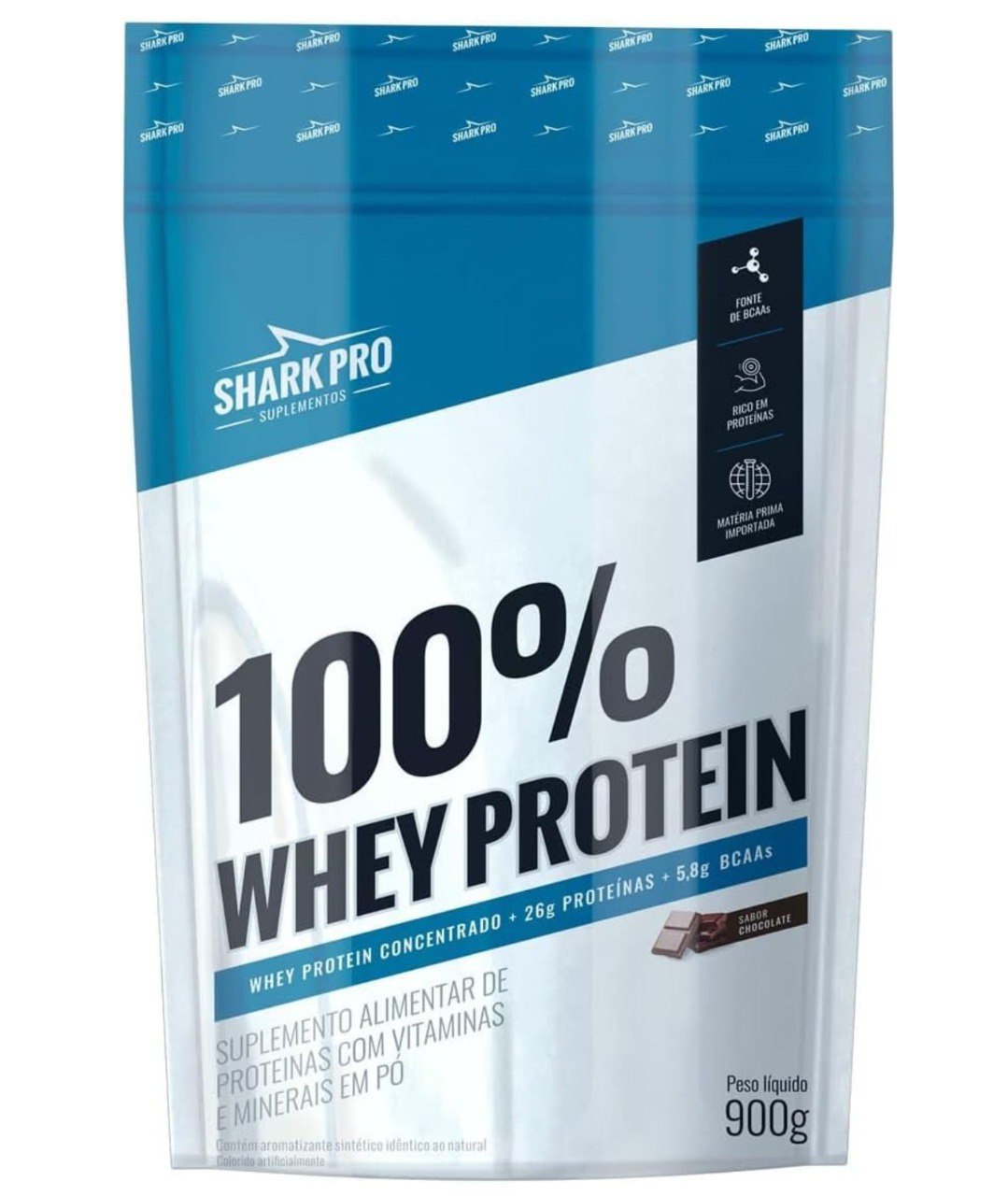 WHEY PROTEIN 100% CHOCOLATE 900G REFIL