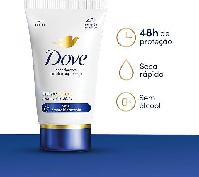 Dove Desodorante Antitranspirante em Creme Sérum Reparação Diária 50 G