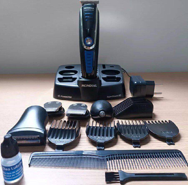 Aparador De Pelos Super Groom 10 Mondial 6w Bivolt Bg-03