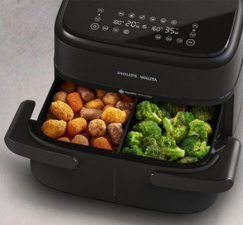 Fritadeira Airfryer Série 1000 Duplo Cesto 7,1L, Philips Walita, 2450W, 2 anos de garantia...