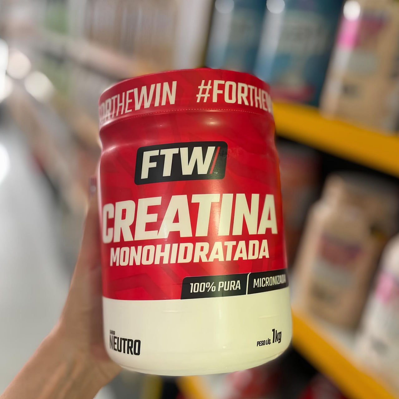 Creatina Monohidratada 100% Pura Pote 1kg - Ftw