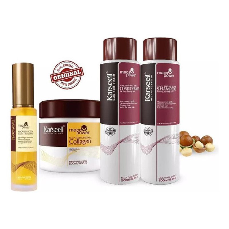 Karsell Máscara + Shampoo + Condicionador 500ml + Oléo 50ml