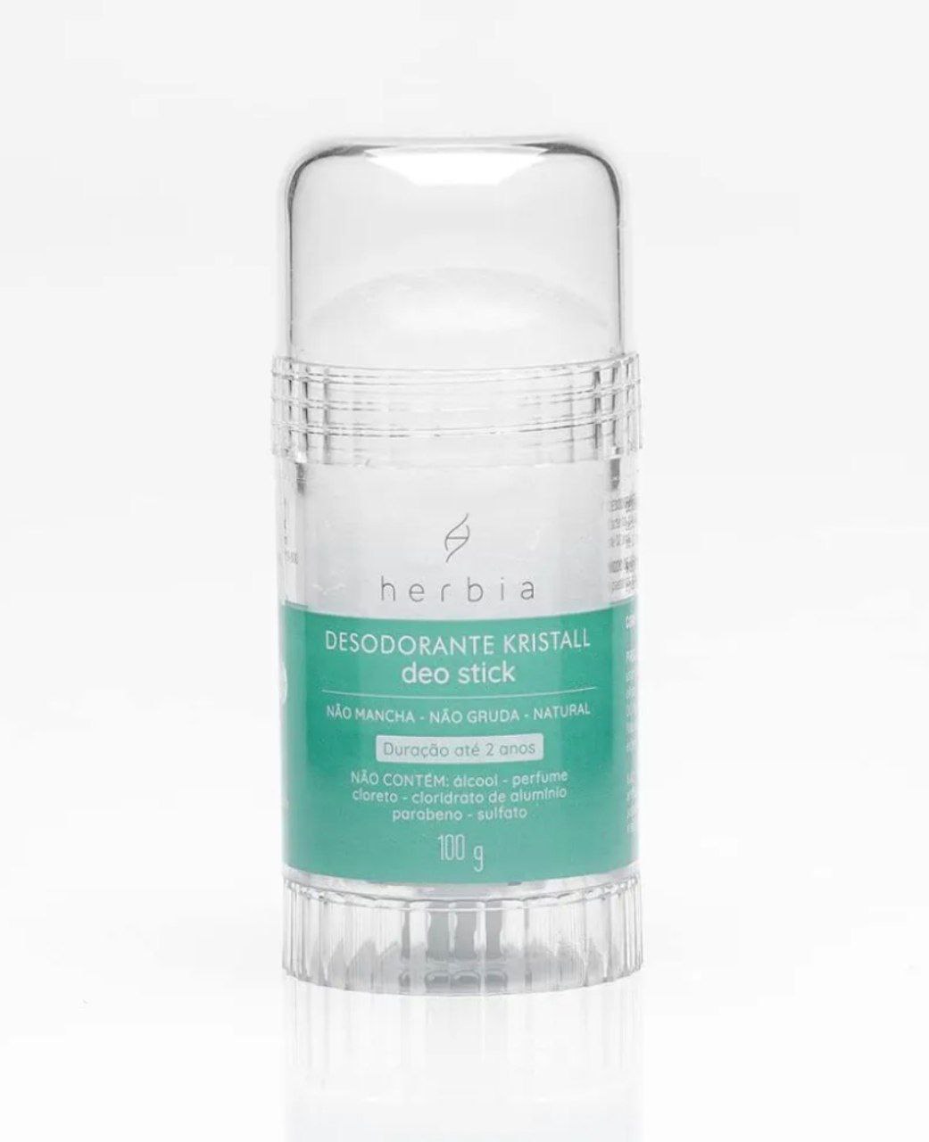 Herbia Desodorante Kristall Deo Stick Retrátil 100G Natural E Vegano