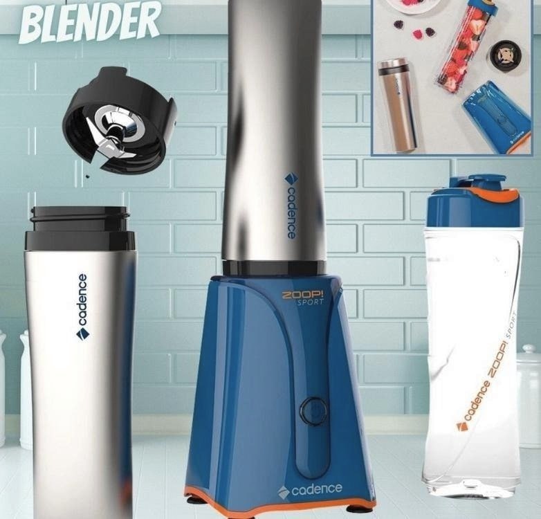 Blender Zoop Sport Inox Cadence com 2 Jarras - 127V