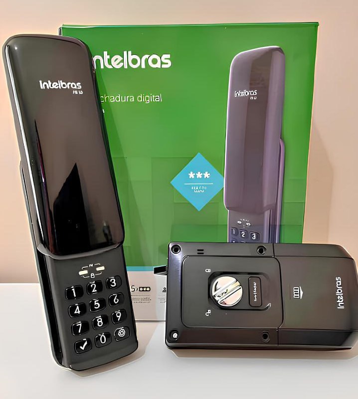 Fechadura Digital Para Uso Interno e Externo FR 10 Preto Intelbras