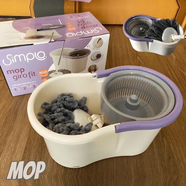 Simplo - Mop com Balde e Esfregão Giro Fit