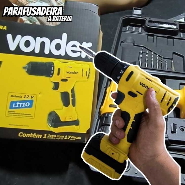 Parafusadeira à Bateria 3/8'' 12v Biv Pfv 120 Vonder