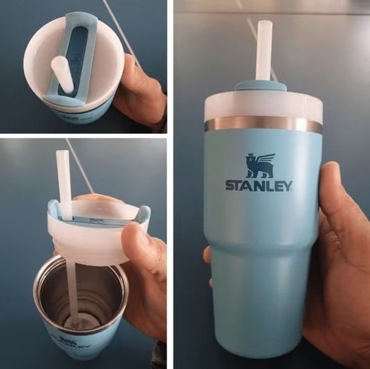 Stanley - Copo Quencher H2.0 FlowState 591ml - Copo de aço inoxidável com tampa, isolament...