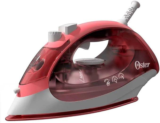 Ferro de Passar a Vapor Oster, Aeroceramic, Base Cerâmica, 110V, Vermelho, 1200W, GCSTBS50...