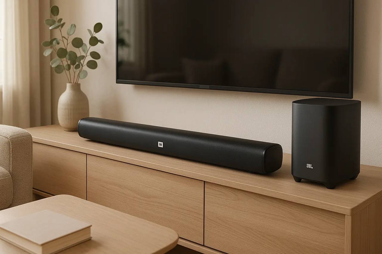JBL, Soundbar, Bluetooth, Cinema, 2.1 Canais, Subwoofer de 6,5" Sem Fio