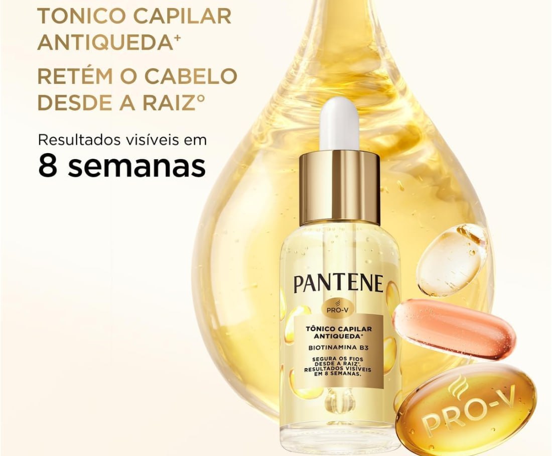 Pantene PRO-V Miracles Tônico Capilar Antiqueda Biotinamina B3 para cabelos com queda 52ml