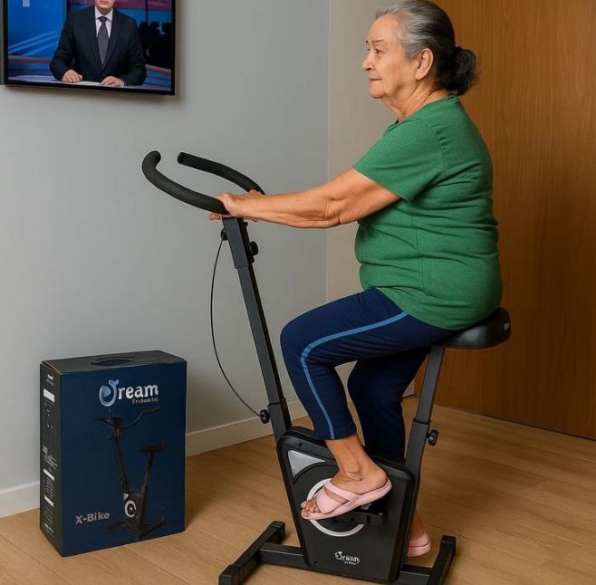 Dream Fitness EX 450 - Bicicleta Ergométrica Vertical, Chumbo, Único