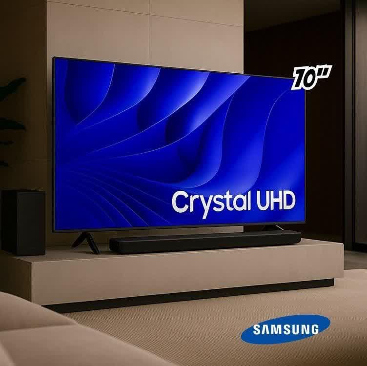 Samsung Smart TV 70" Crystal UHD 4K 70DU8000 - Painel Dynamic Crystal Color, Gaming Hub
