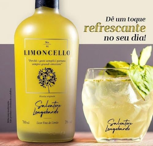 Salvatore Longobardo Limoncello Sabor Limão Siciliano 700 Ml