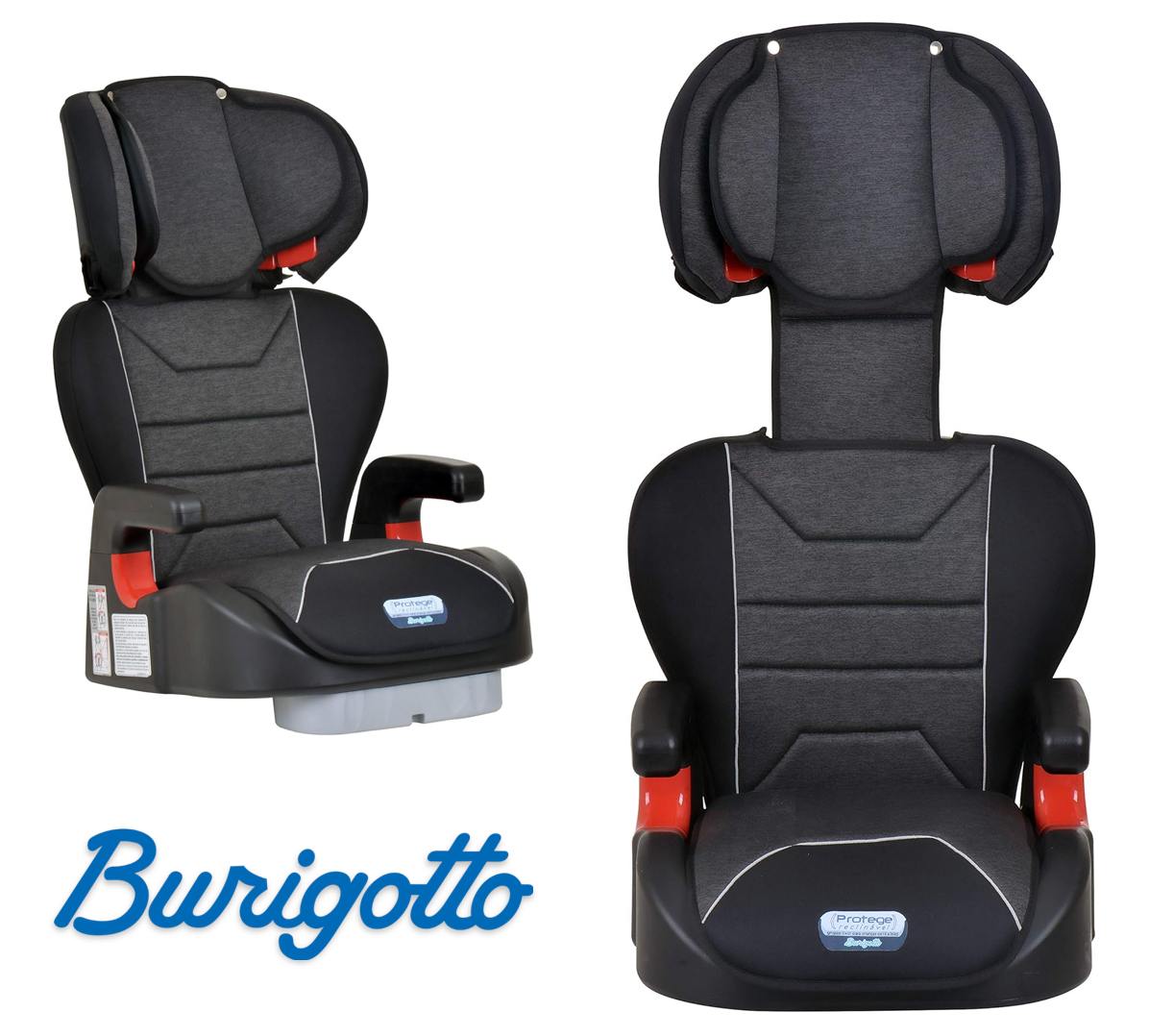 Cadeira Para Auto Protege Reclinável Burigotto 15-36Kg Mesclado Preto
