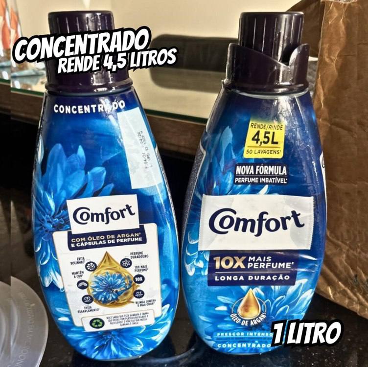 Comfort Amaciante Concentrado Frescor Intenso 1 L