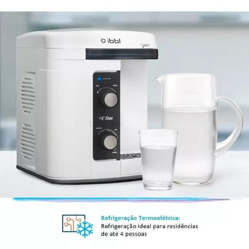 Purificador De Água Gelada Ibbl E-due Full Range Branco