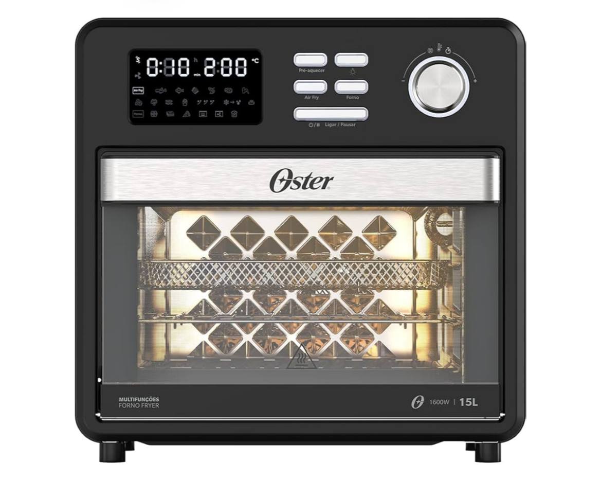 Oster Forno e Fryer 15L Multifunções Compact 10 em 1 OFOR160-220