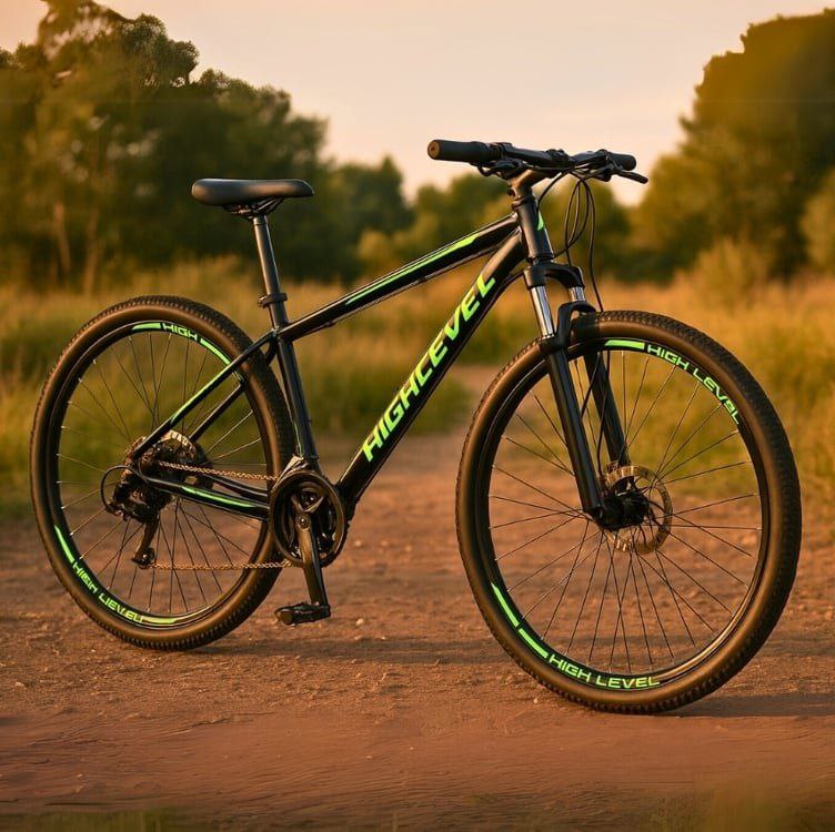 Bicicleta Aro 29 Aço Carbono Ksvj Freios Disco Suspensão 21v