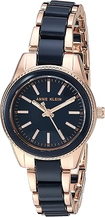 Anne Klein Relógio feminino com pulseira de resina