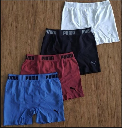 Kit 3 Cueca Boxer Puma Respirável Cós 40m Masculino Original