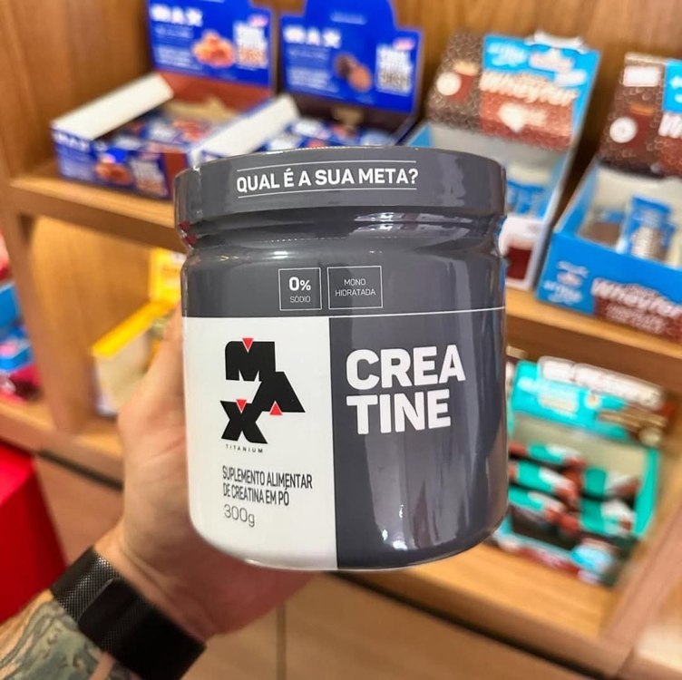 Creatina 300 Gr - Max Titanium Sabor Sem Sabor