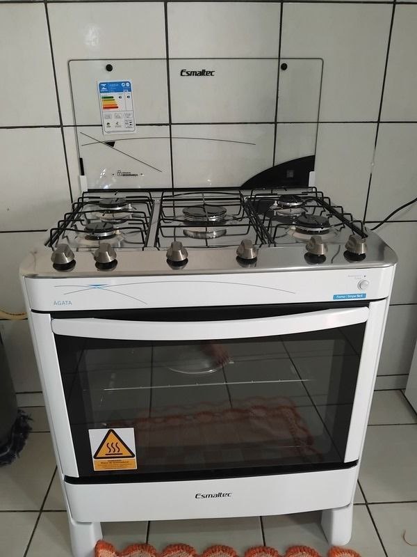 Fogão 5 Bocas Esmaltec Ágata Branco