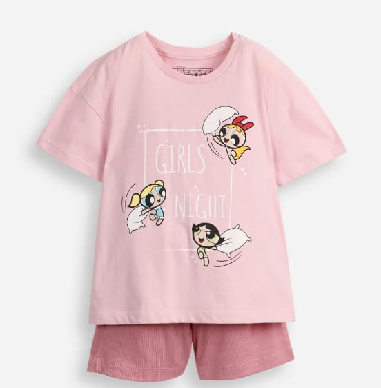 Pijama Curto Infantil - Meninas Super Poderosas