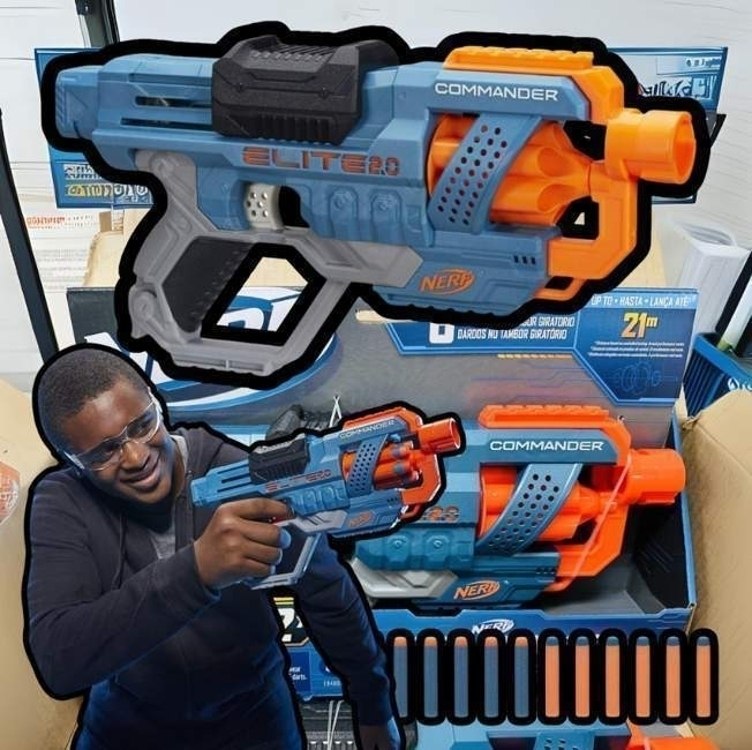Nerf, Lançador Elite 2.0 Volt SD-1, Azul e Laranja