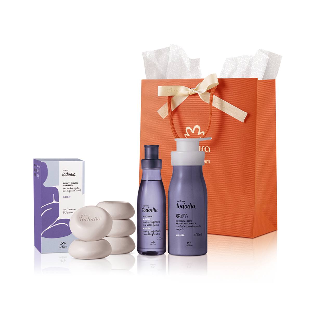 Presente Natura Tododia Algodão (3 produtos) 