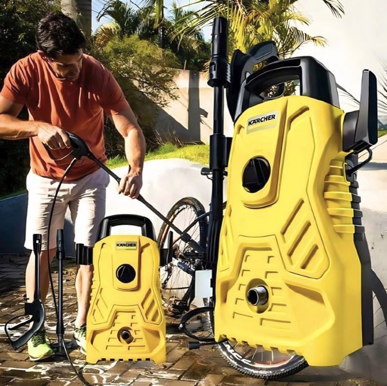 Lavadora De Alta Pressão Kärcher Compacta 1500 Psi/libras 1200w 300l/h Com Aplicador De De...