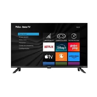 Smart TV Led 32&quot; Philco PTV32G7PR2CGB Roku - HD, Dolby Audio, Com Wi-Fi, Com 2 HDMI e...