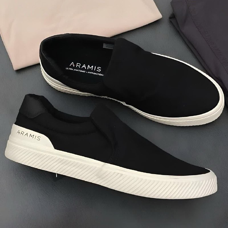 Tênis Aramis Daily Slip Canvas Preto