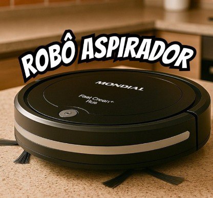Aspirador De Pó Robô Fast Clean Rb-03 Mondial Cor Preto