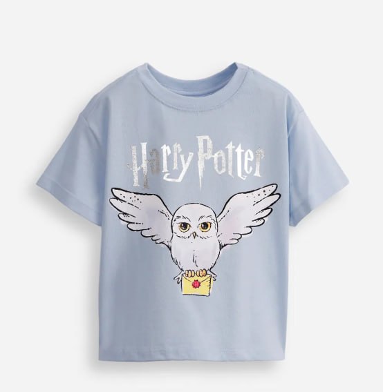 Camiseta de Algodão Infantil Harry Potter