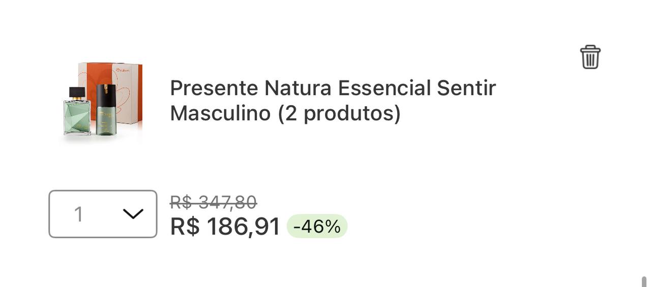 Presente Natura Essencial Sentir Masculino (2 produtos)
