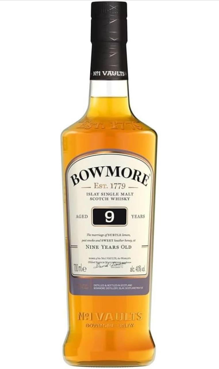 Whisky 9 Anos Bowlmore Single Malt 700ml Teor 40% Equilibrado