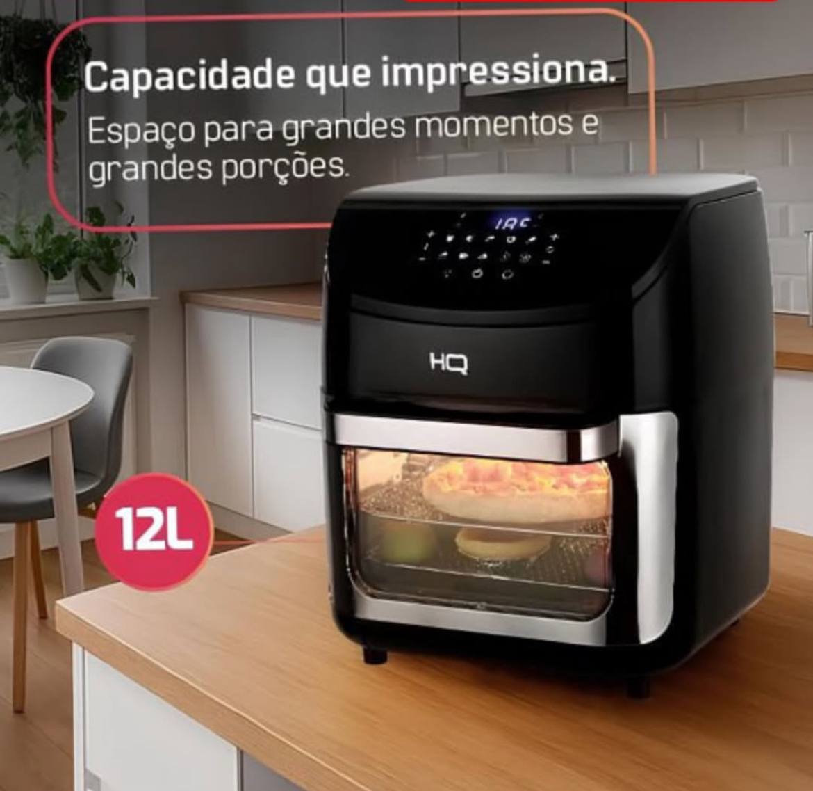 Fritadeira Airfryer Oven Hq 5 Em 1, 12L