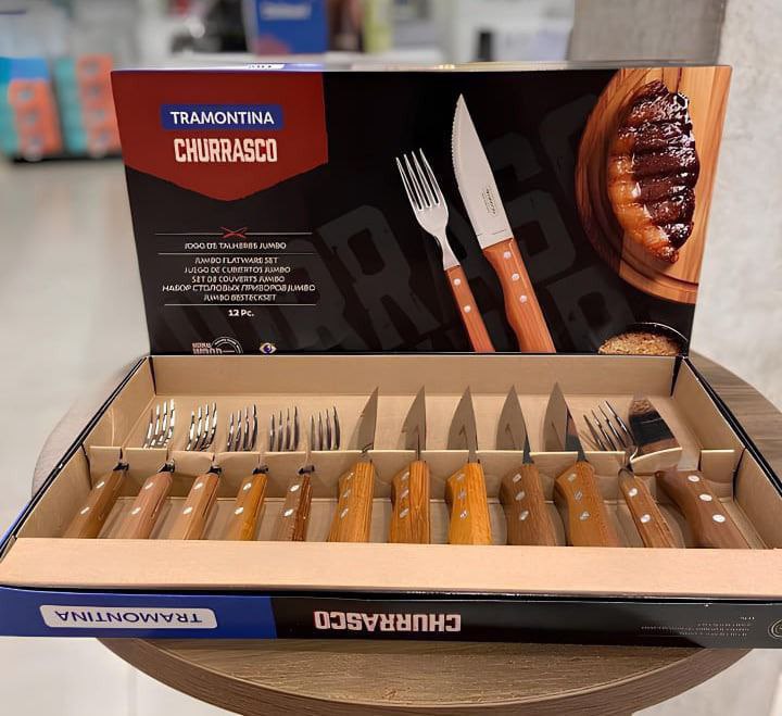 JOGO CHURRASCO INOX 12PC DYNAMIC