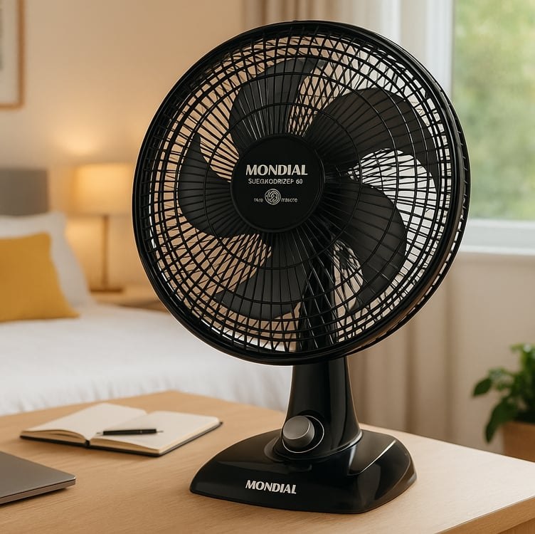 Ventilador de Mesa 40cm Super Power, Mondial, Preto/Prata, 140W, 110V - VSP-40-B