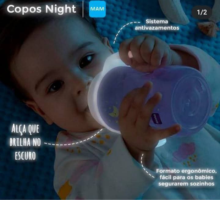 Copo MAM Trainer Night 220ml - Neutra